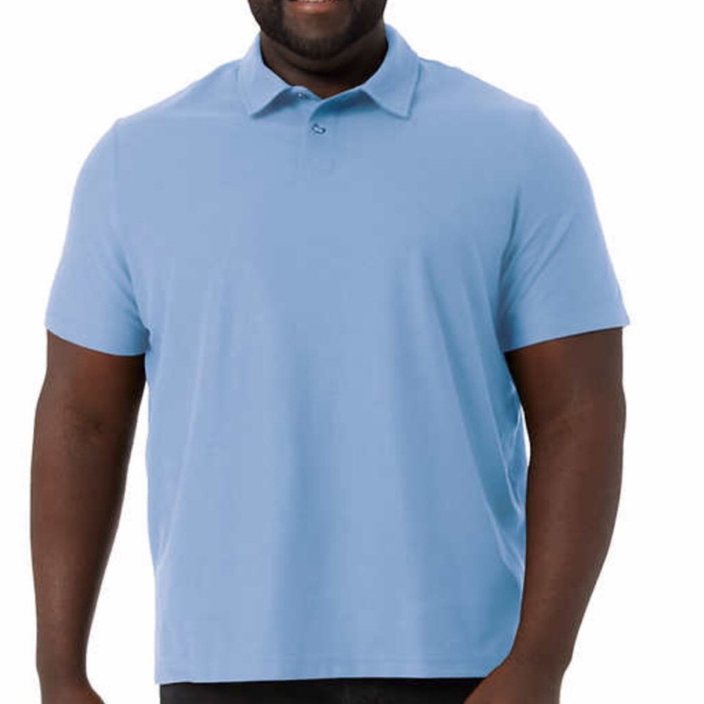32 Degrees Cool Mens Light Blue Polo Shirt